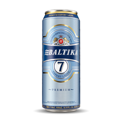 Пиво Балтика №7 светлое 0,5л баночное | Alcomarket - Самый крупный Интернет  Магазин алкогольных напитков в Молдове!