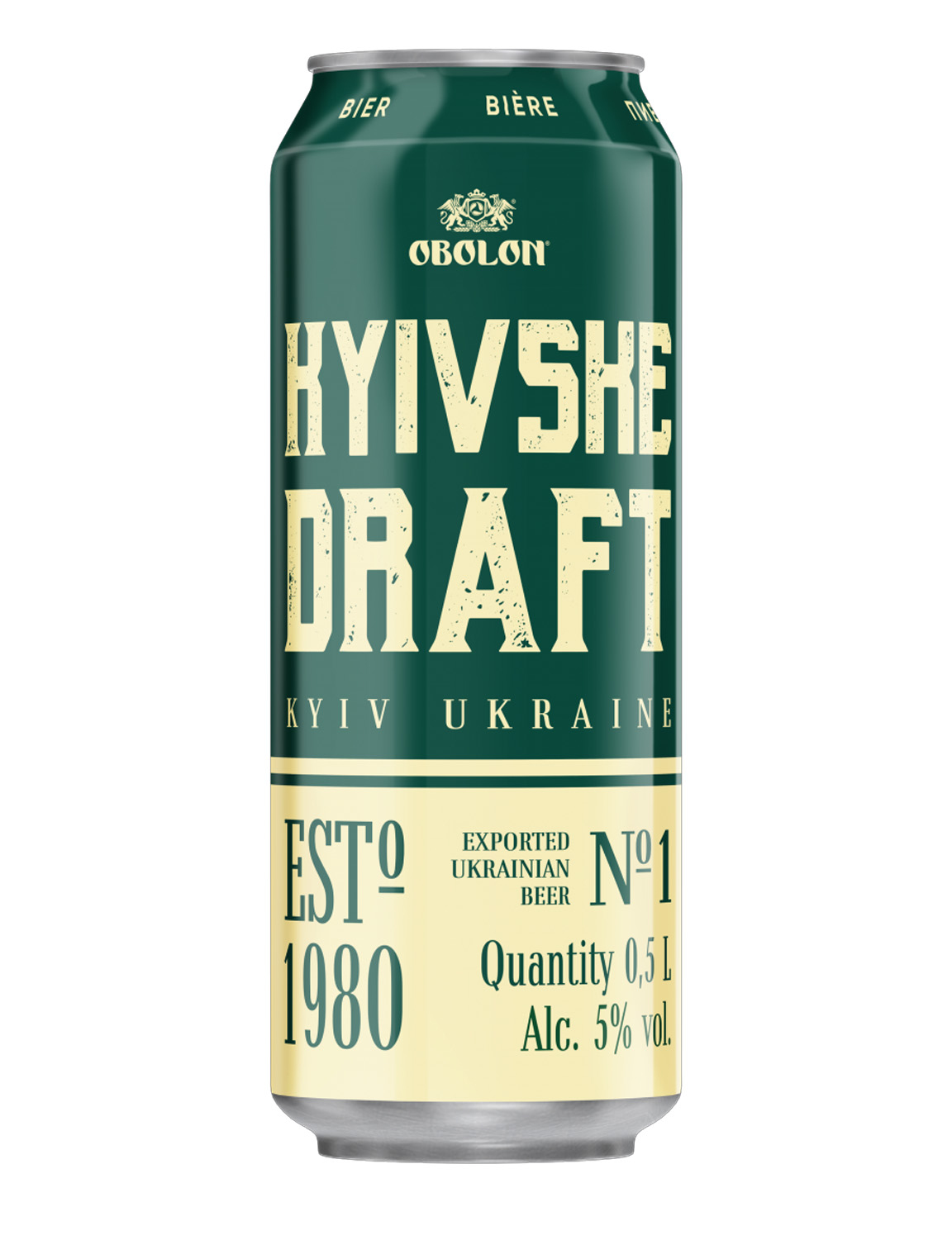 BERE KYIVSKE DRAFT 5% BLONDA C/M 0.5L