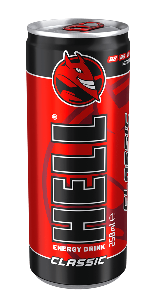 Băutură energizantă Hell Classic, doză, 0,25 l