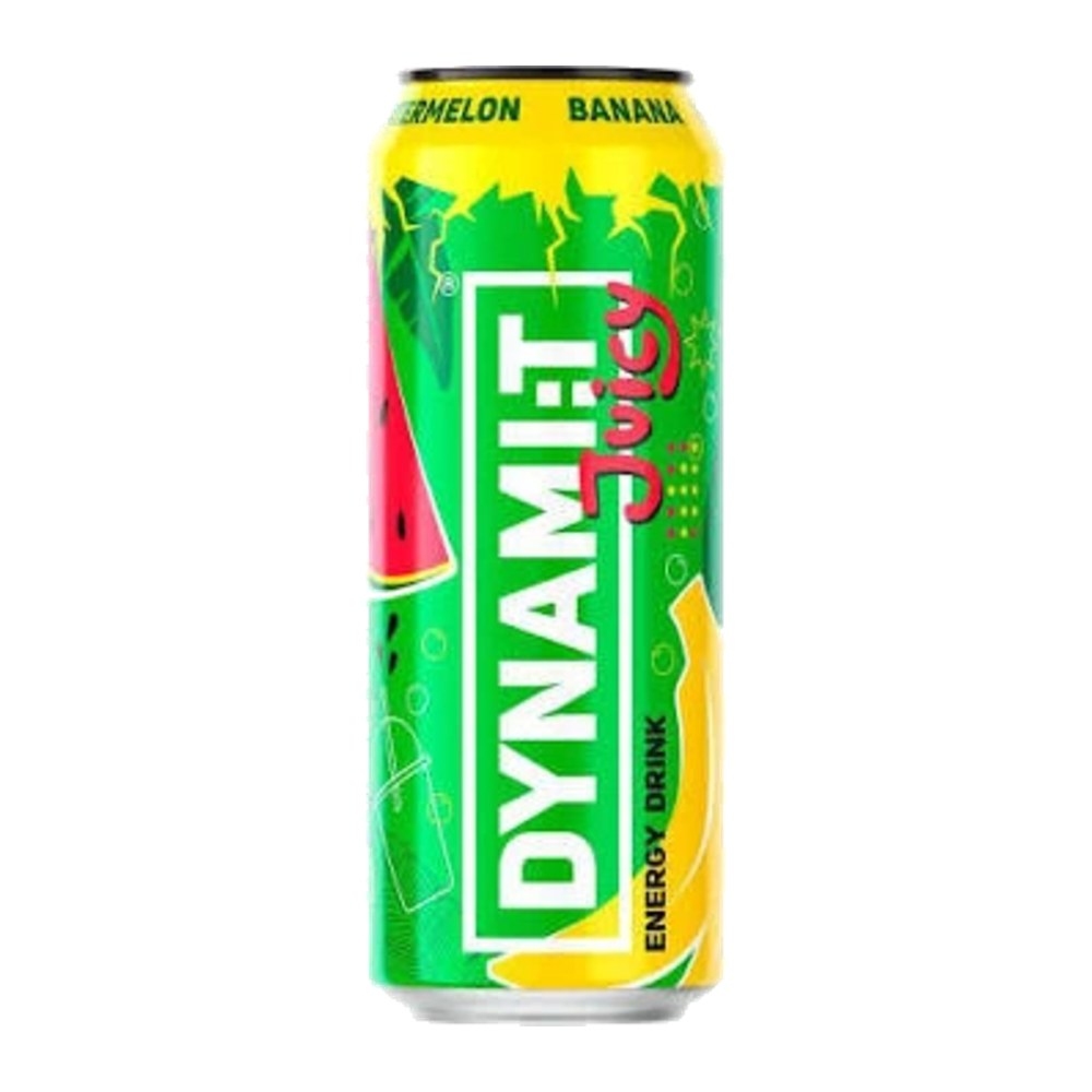 Dynamit Banana & Watermelon Energy Drink, Can, 0.45 L