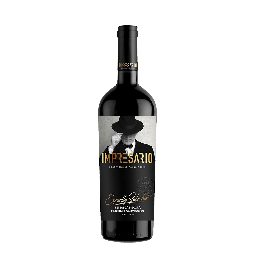 VIN IMPRESARIO FETEASCA NEAGRA CABERNET SAUVIGNON ROSU SEC 0,75L
