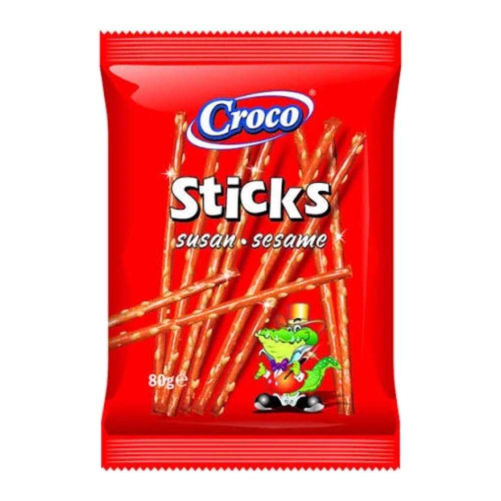Bețișoare Croco cu susan, 80 g