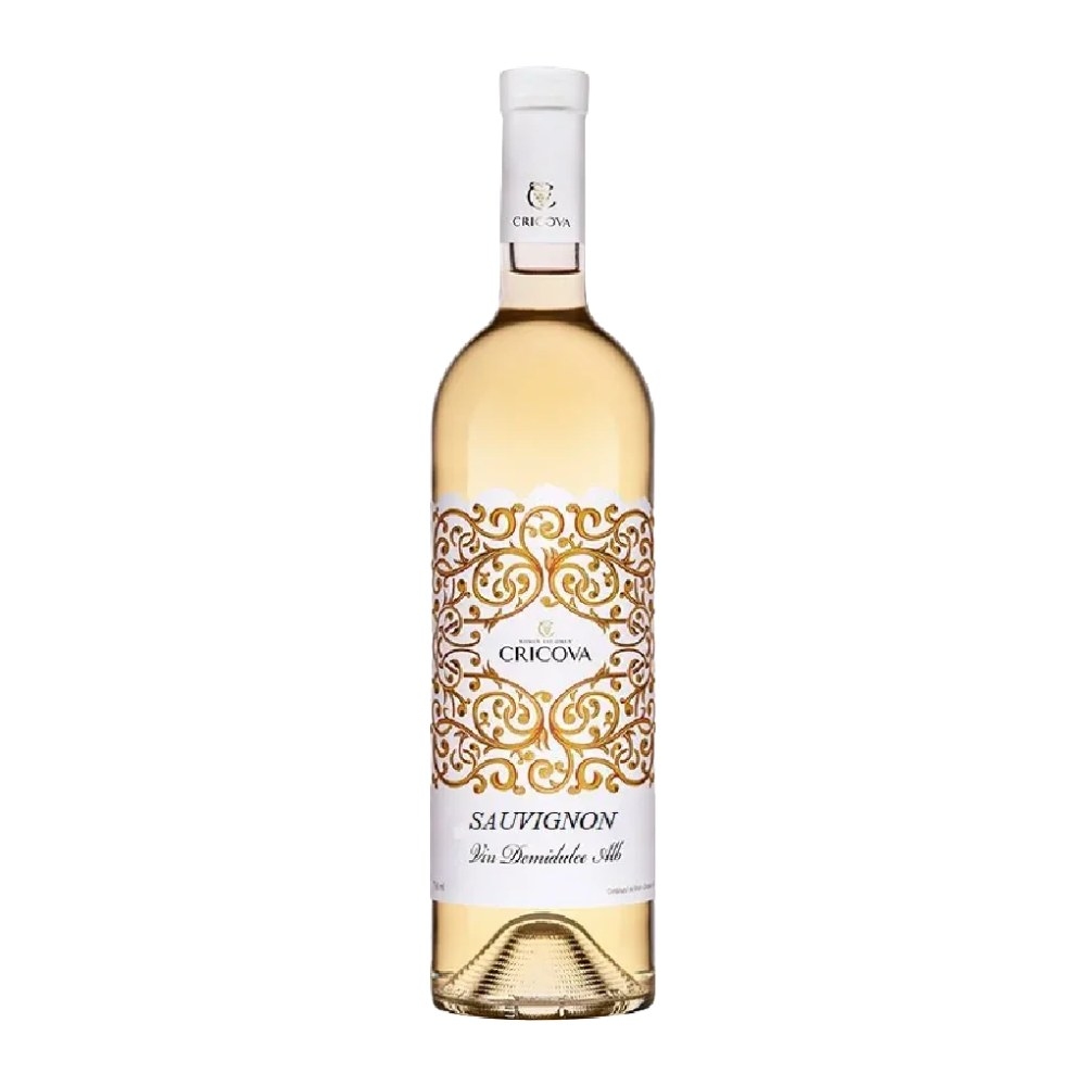 Вино Cricova Ornament Sauvignon, полусладкое, белое, 0,75 л