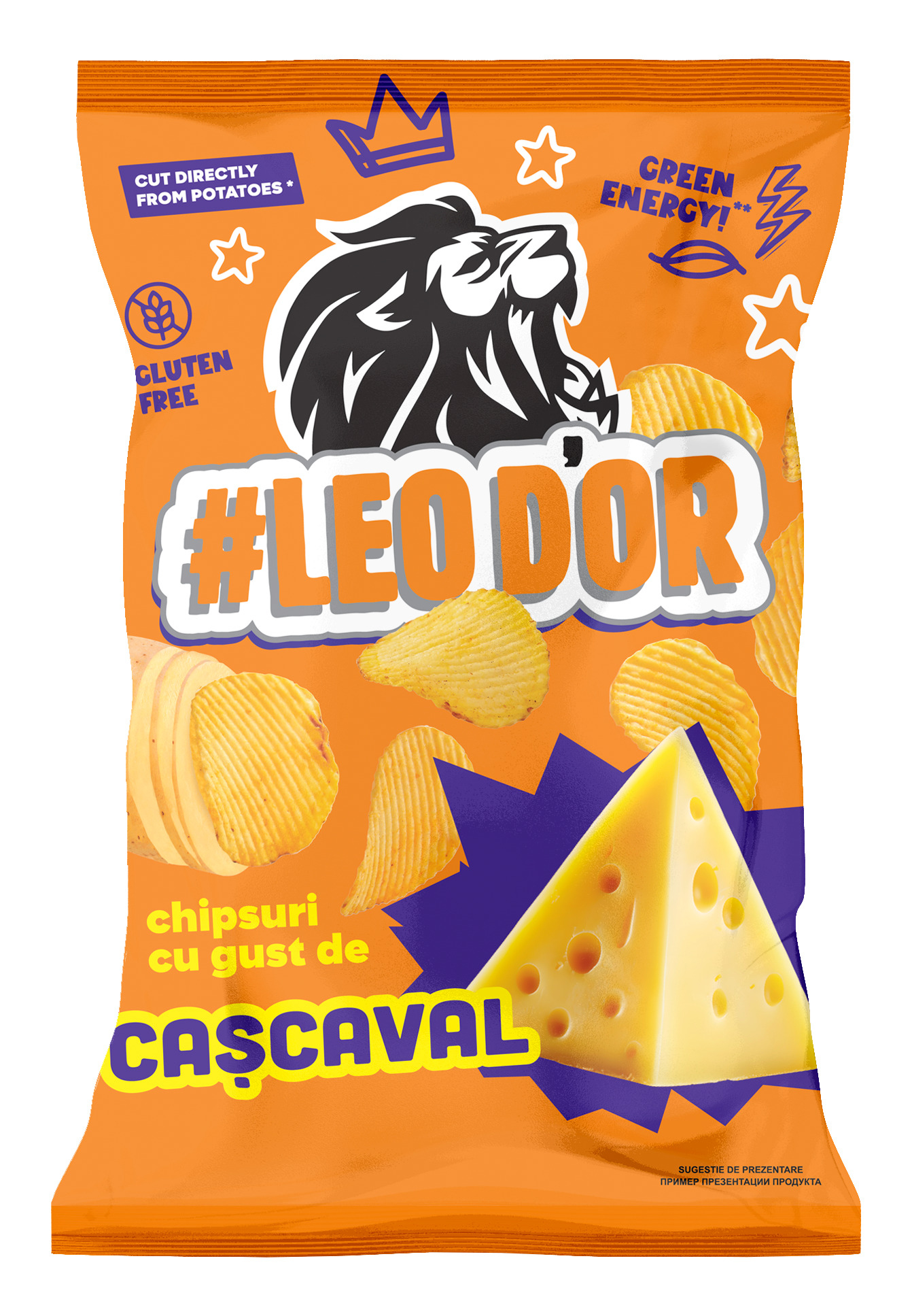 CHIPSURI LEODOR CU GUST DE CASCAVAL 100G