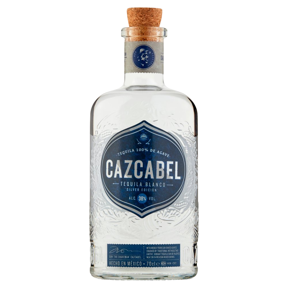TEQUILA CAZCABEL BLANCO 100% AGAVE 38% 0.7L