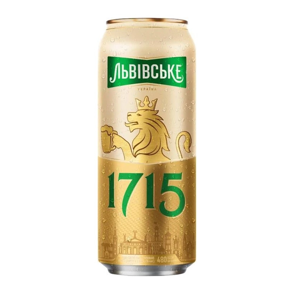 Bere Lvivske Svitle, blondă, doză, 0,48 l
