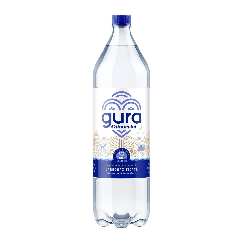 Apă minerală Gura Căinarului, carbogazoasă, PET, 1,5 l
