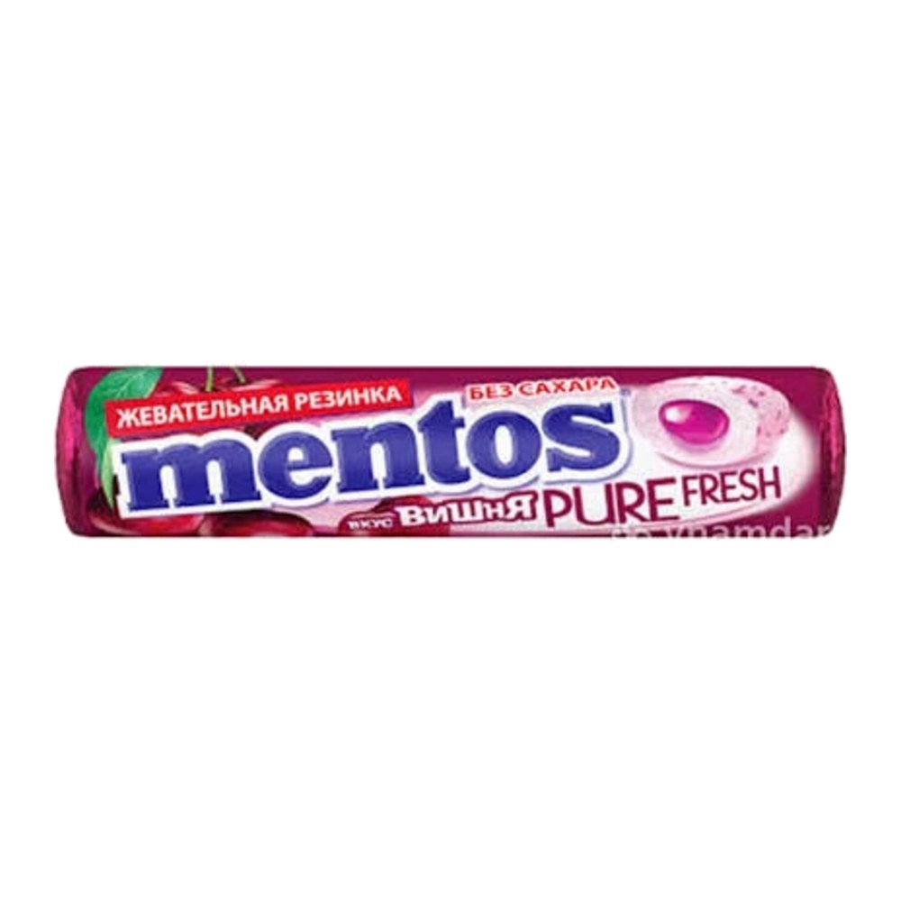 Mentos Roll Pure Fresh Cherry Chewing Gum, 15.5 g