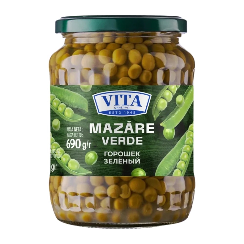 Mazăre verde Vita, 690 g
