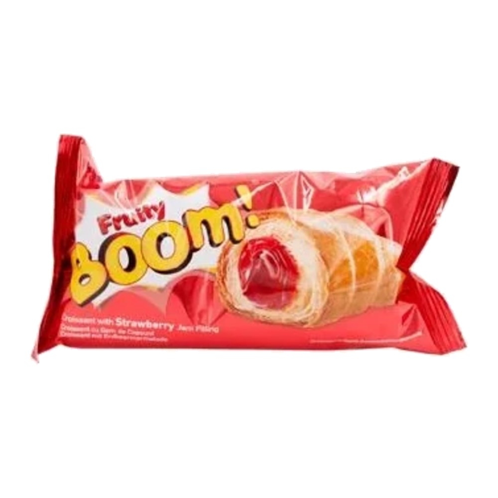 Boom Fruity Croissant with Strawberry Jam, 50 g