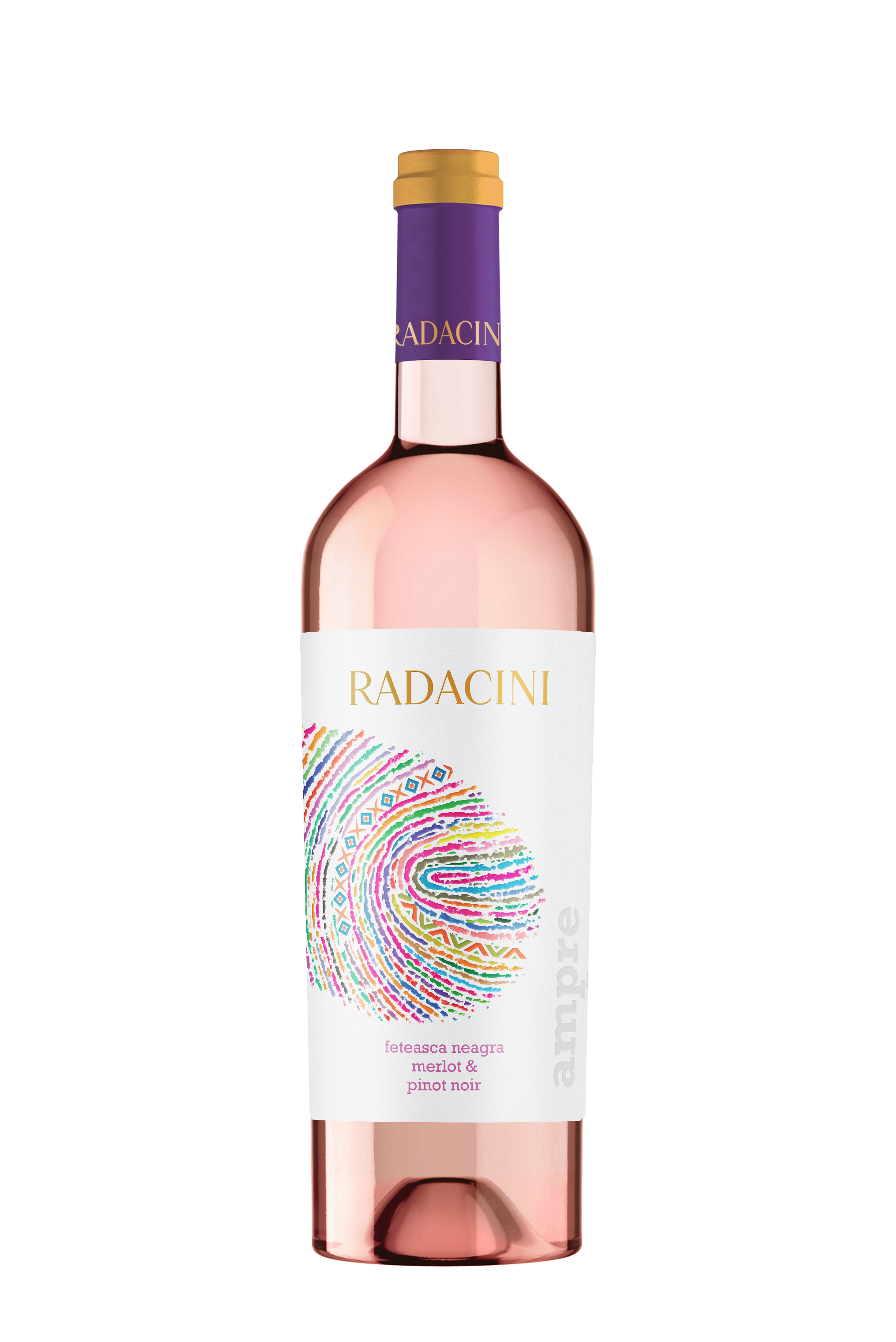 VIN FETEASCA NEAGRA & MERLOT & PINOT NOIR AMPRE ROZ SEC 0.75L