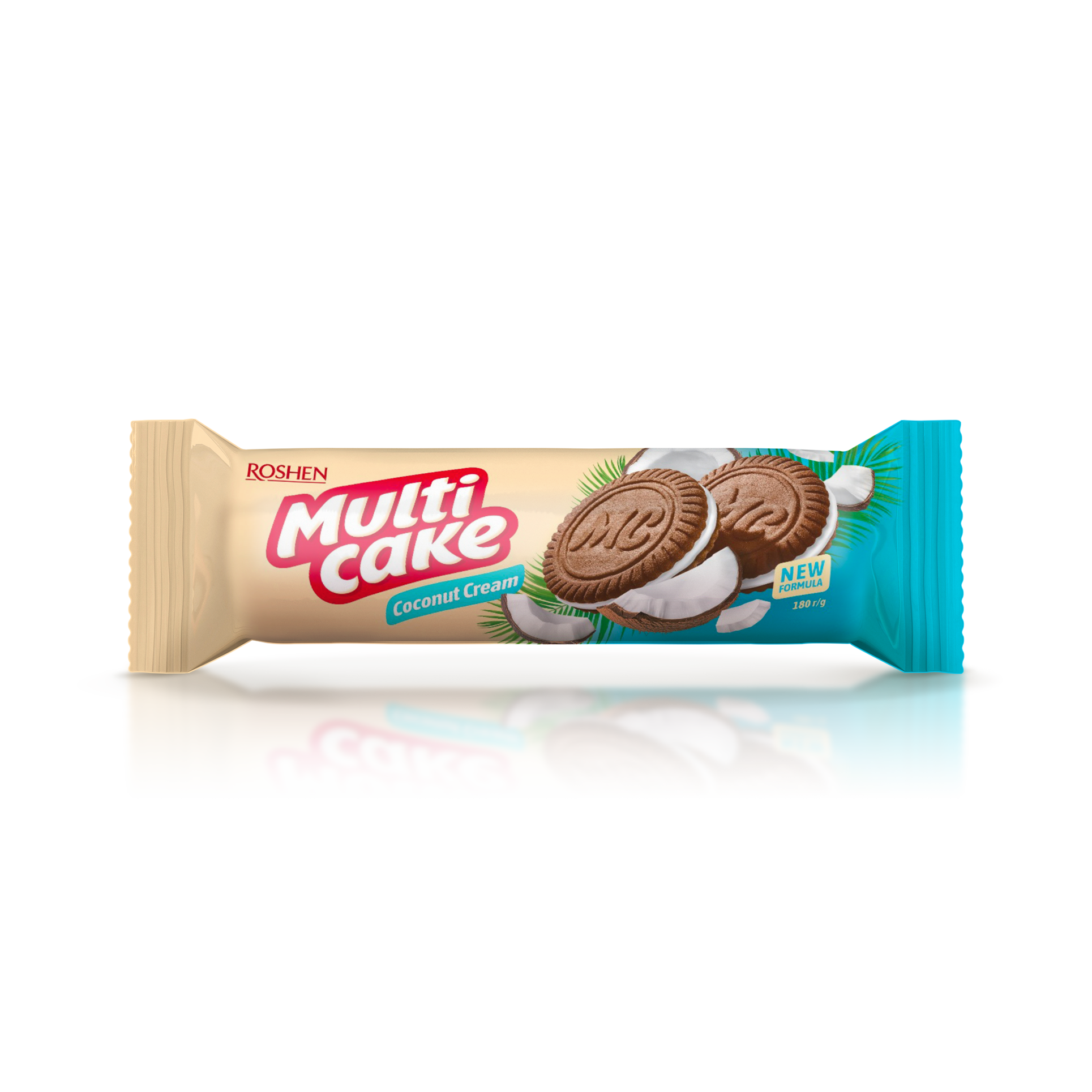 BISCUITI ROSHEN MULTICAKE COCOS CREM 180GR