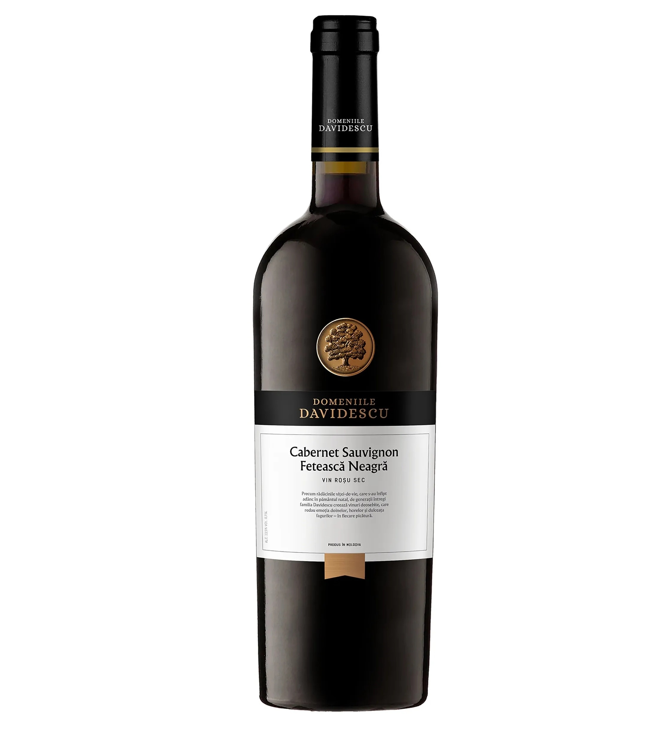 VIN DOMENIILE DAVIDESCU CABERNET SAUVIGNON/FETEASCA NEAGRA ROSU SEC  0.75L