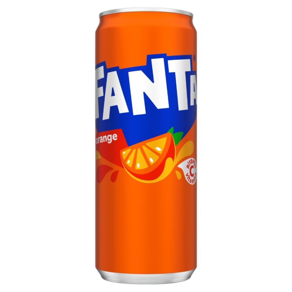 Băutură carbogazoasă Fanta Orange, doză, 0,33 l