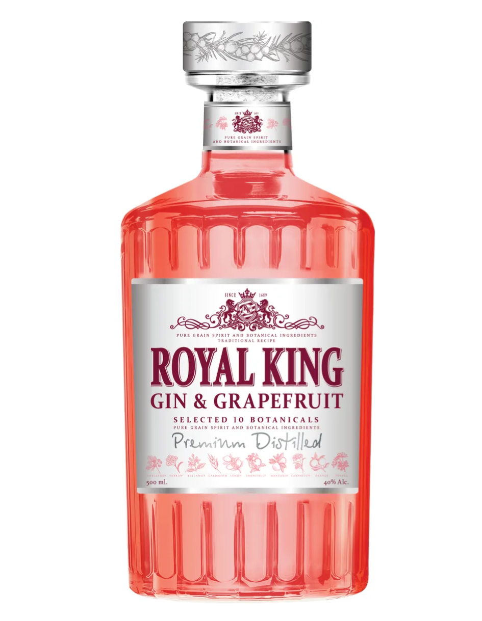 GIN ROYAL KING GRAPEFRUIT 40% 0.5L