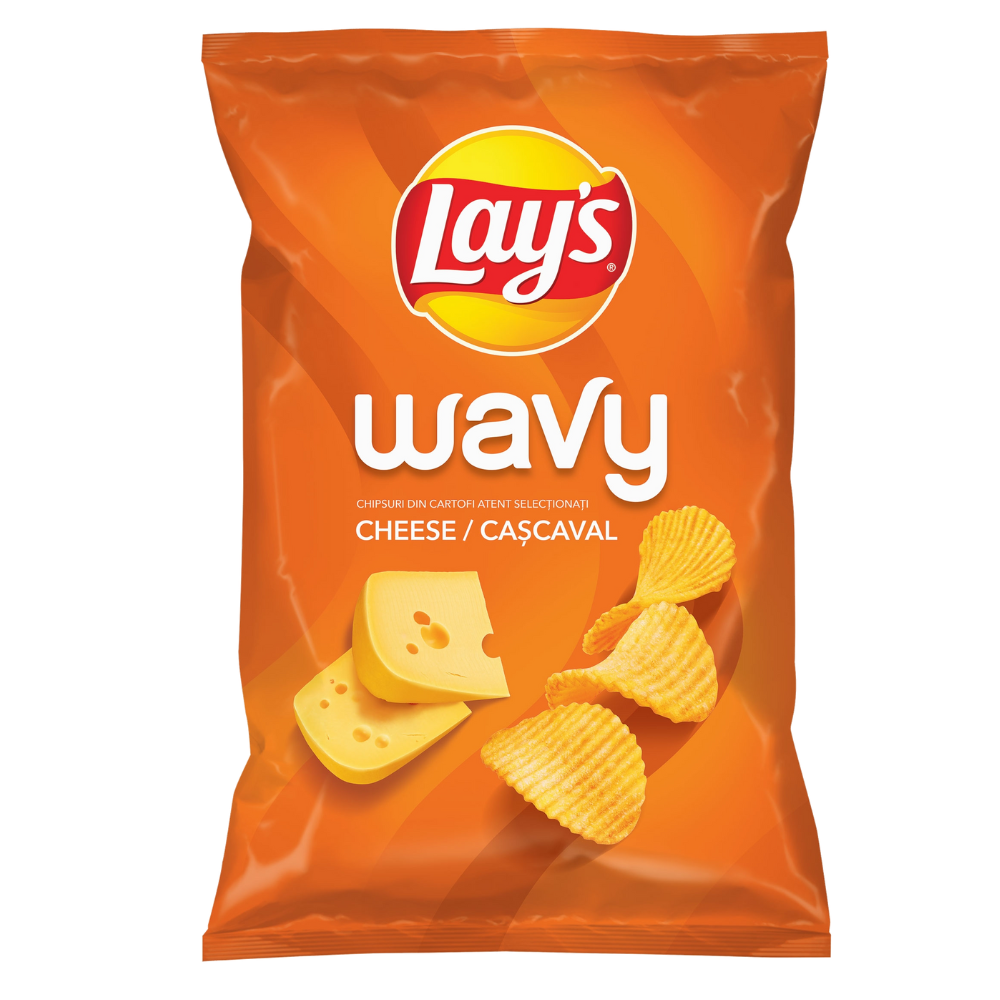 CHIPSURI LAY'S WAVY CHEESE 115G