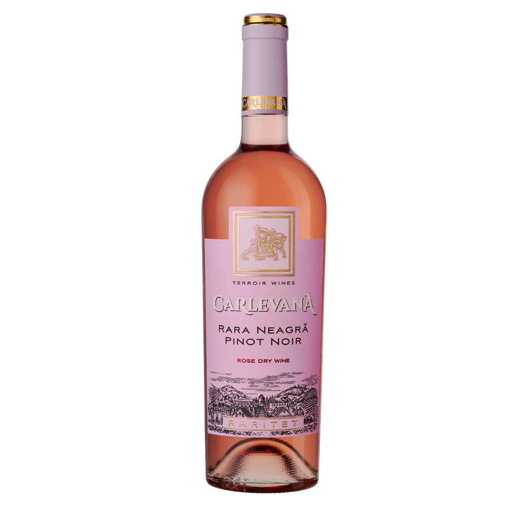VIN CARLEVANA RARITET RARA NEAGRA & PINOT NOIR ROZ SEC 14% 0.75L