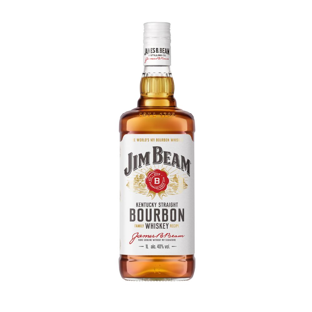 WHISKY JIM BEAM WHITE BOURBON ALC.40% 1L