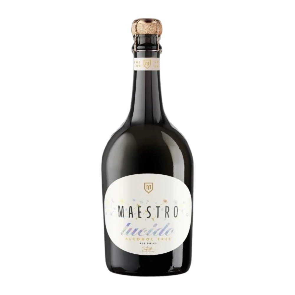 Игристое вино Maestro Lucido, безалкогольное, белое, 0,75 л