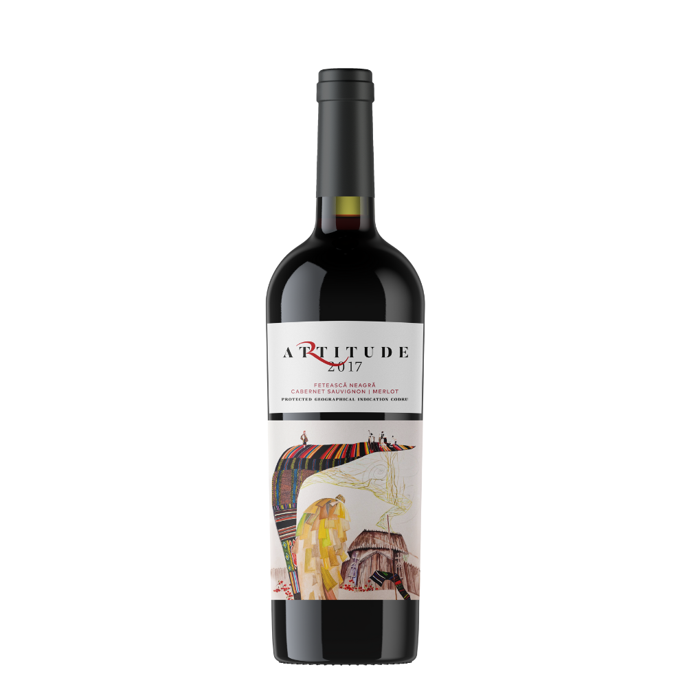 Doina Artitude Fetească Neagră & Cabernet Sauvignon & Merlot Dry Red Wine, 0.75 L
