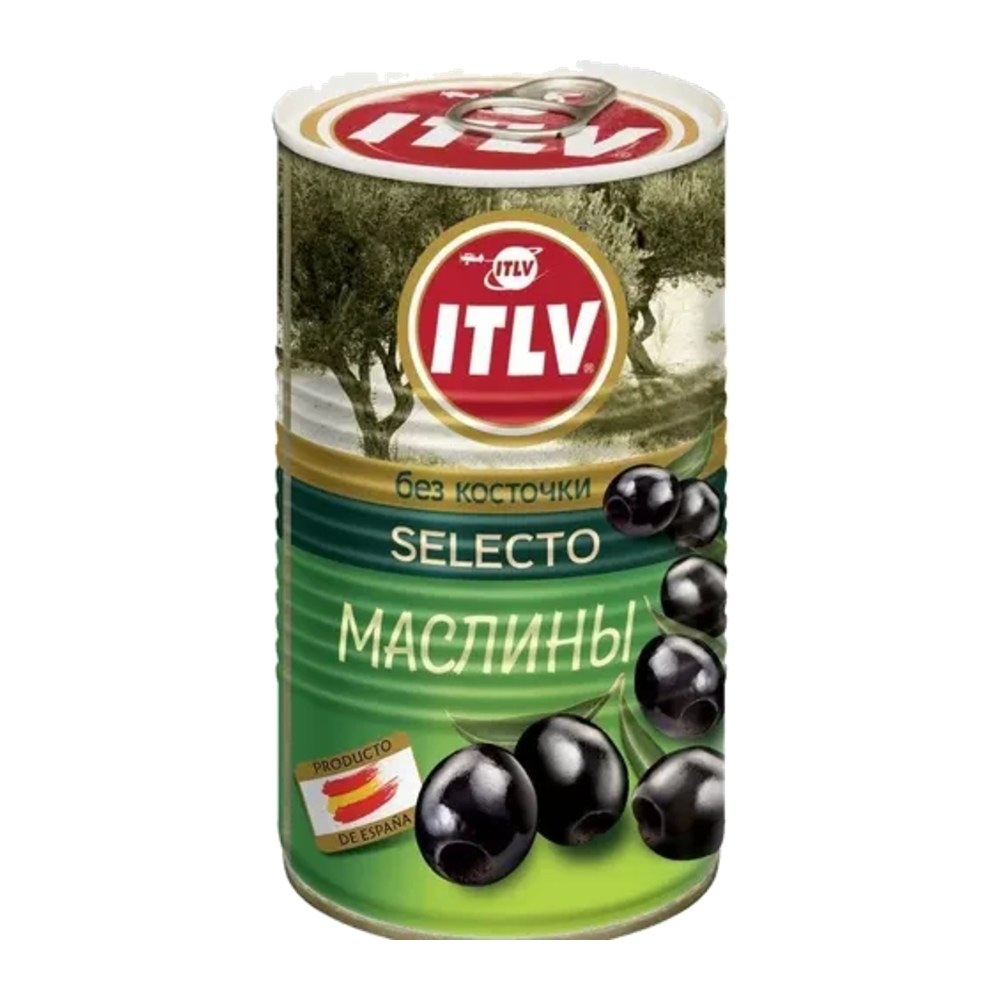 Măsline negre fără sâmbure ITLV Selecto, 370 ml