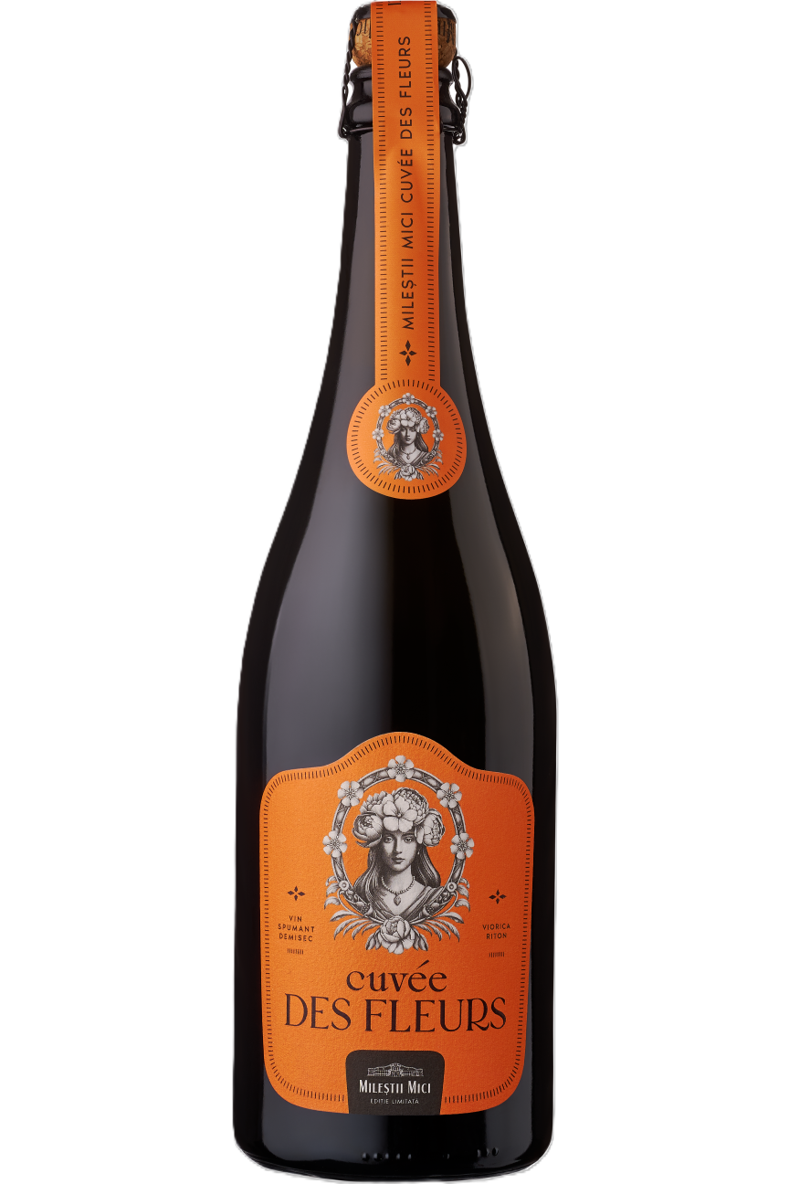 VIN SPUMANT MILESTII MICI CUVEE DES FLEURS ALB DEMISEC 0.75L