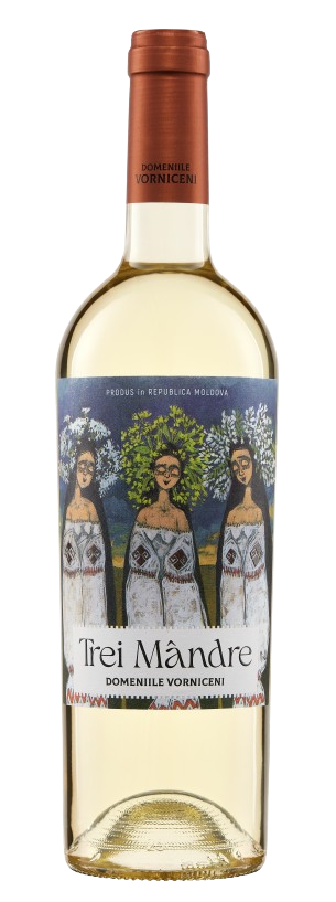VIN DOMENIILE VORNICENI TREI MANDRE ALB SEC 12.5% 750ML