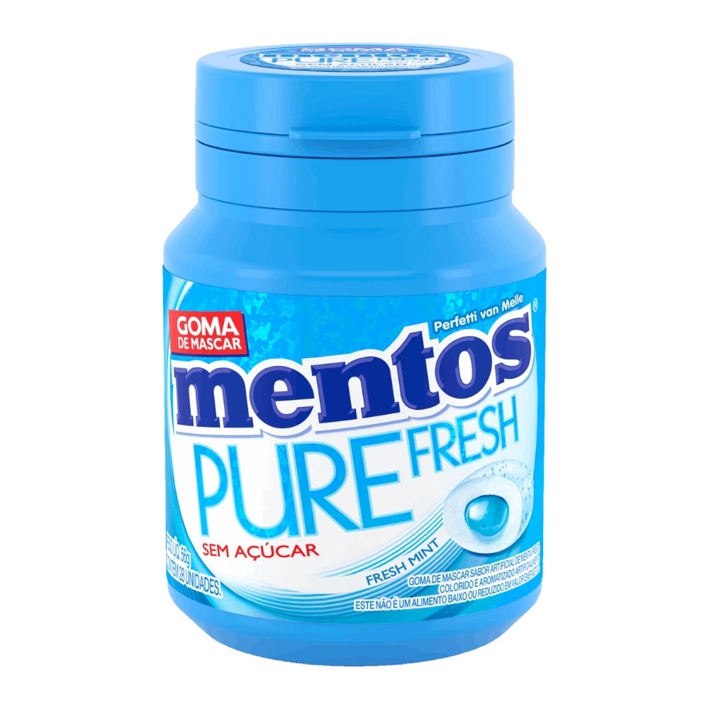 Жевательная резинка Mentos Pure Fresh мята, 100 г