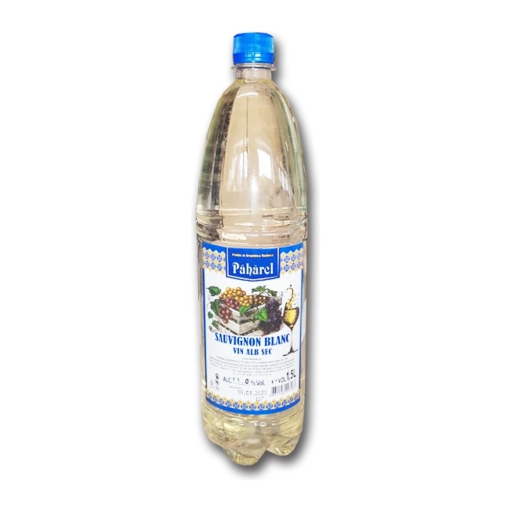Pahărel Sauvignon Dry White Wine, PET, 1.5 L