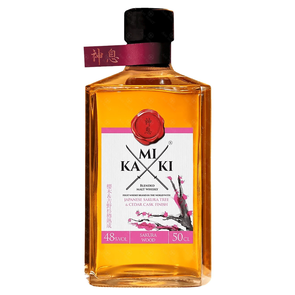 WHISKY JAPANESE KAMIKI SAKURA WOOD ALC.48% 0.5L