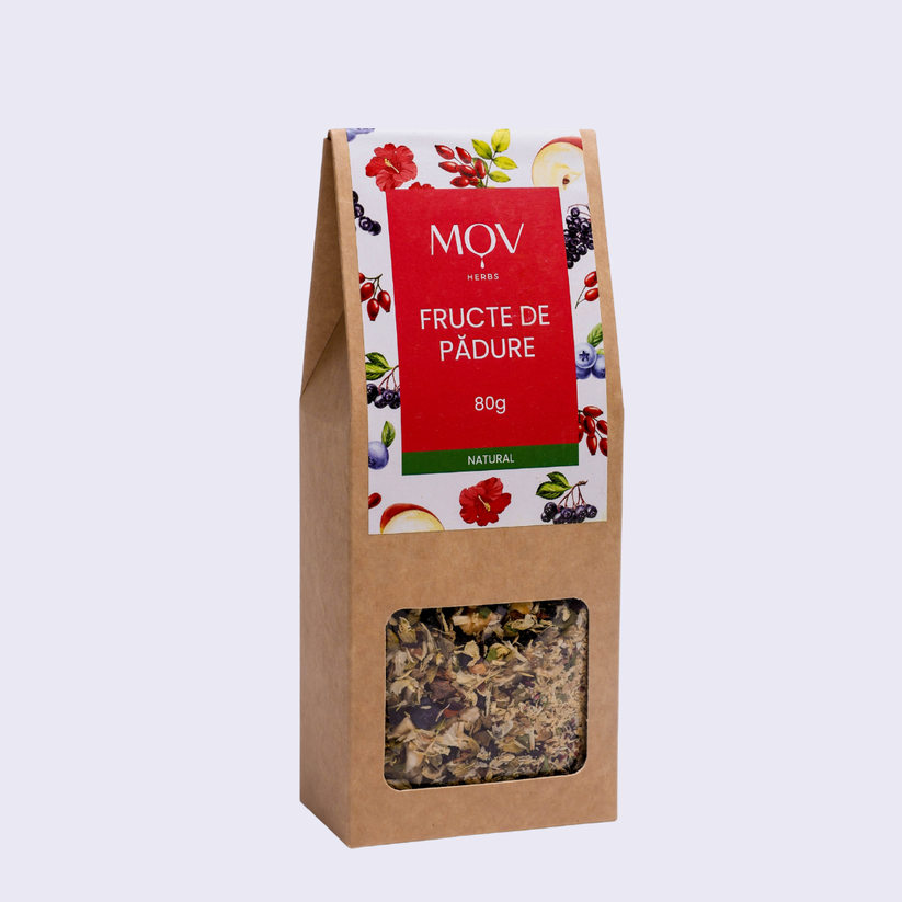 Ceai din plante Mov Herbs cu fructe de pădure, 80 g