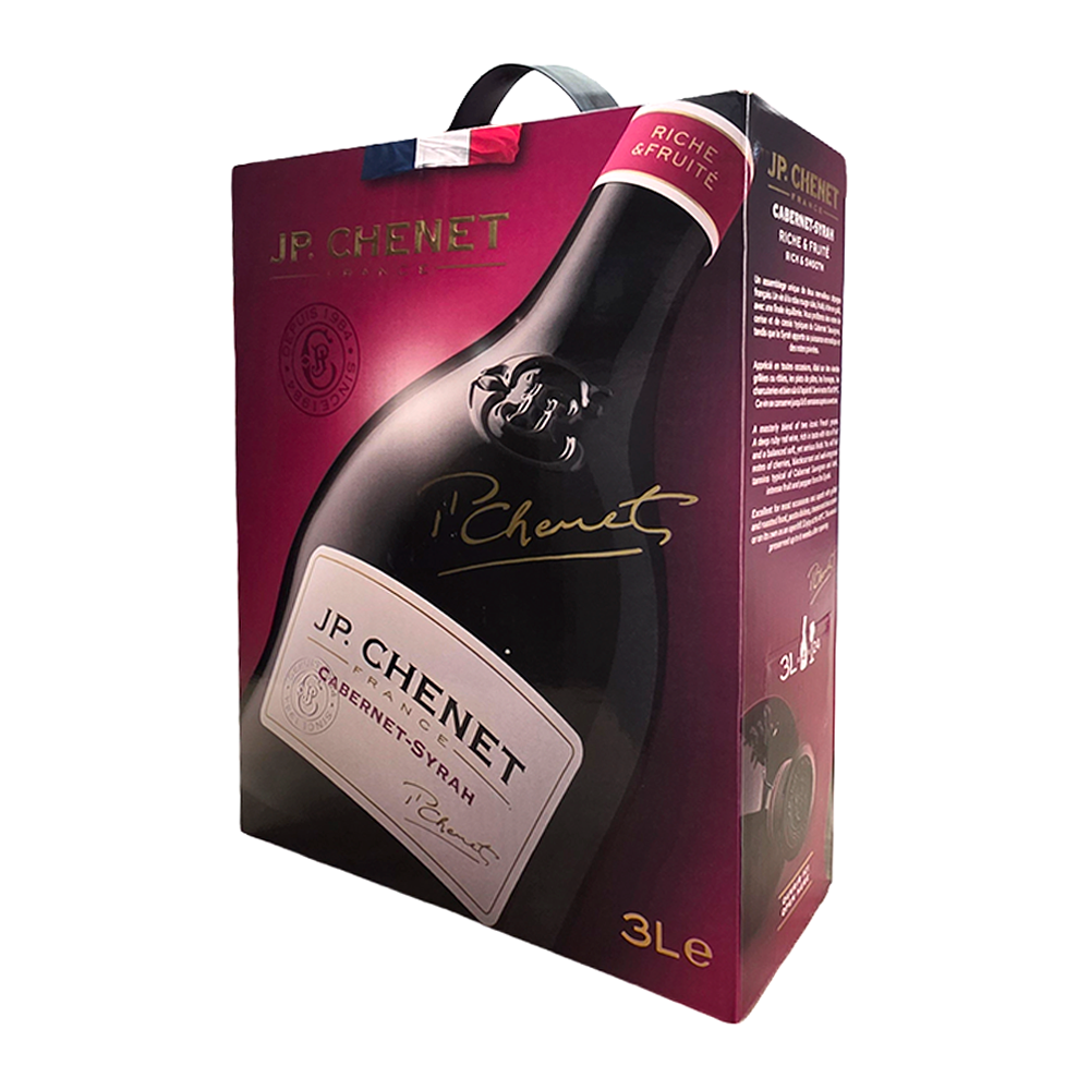 VIN JP CHENET CABERNET SYRAH IGP ROSU SEC 13.5% 3L BIB