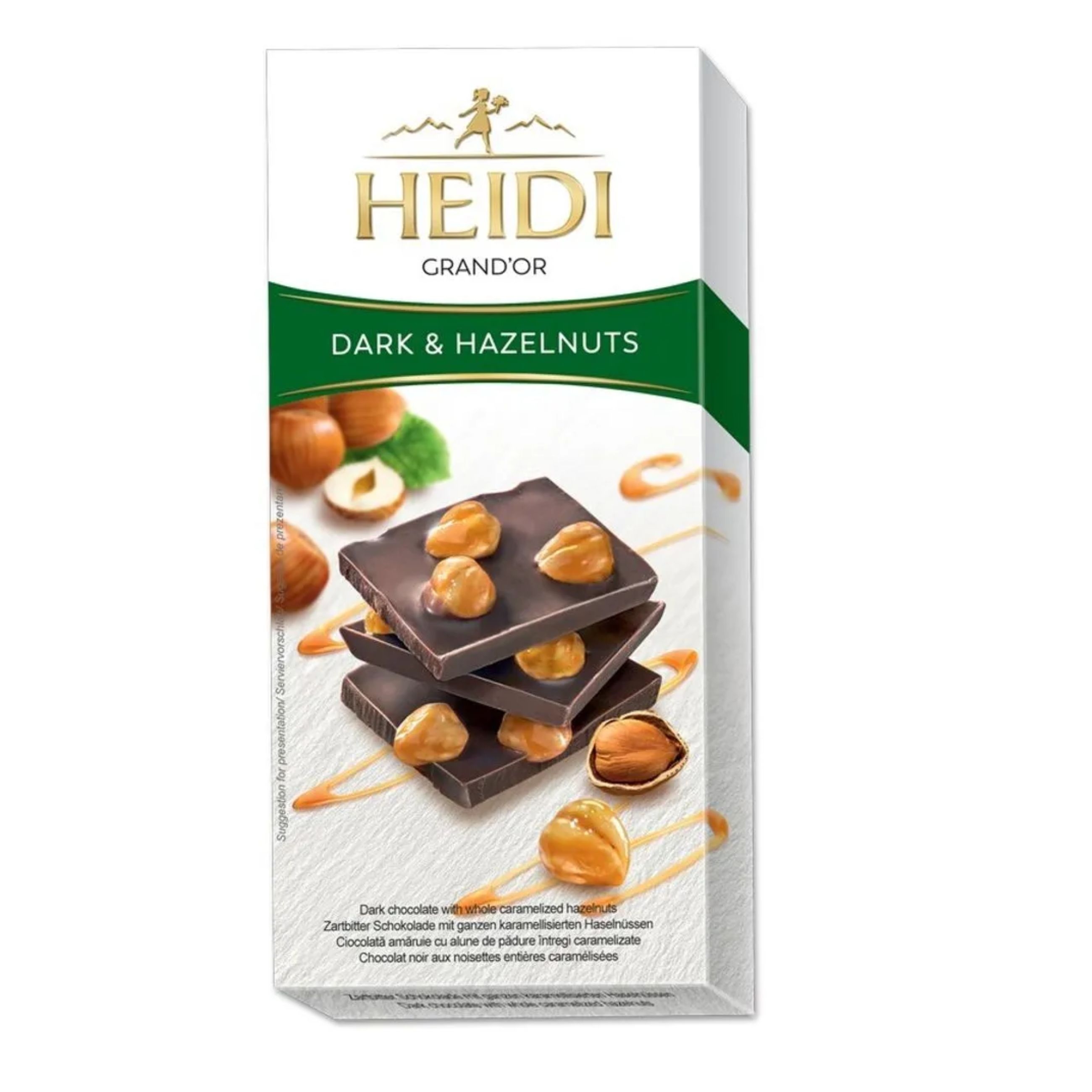 CIOCOLATA HEIDI AMARUIE CU ALUNE INTREGI 100G