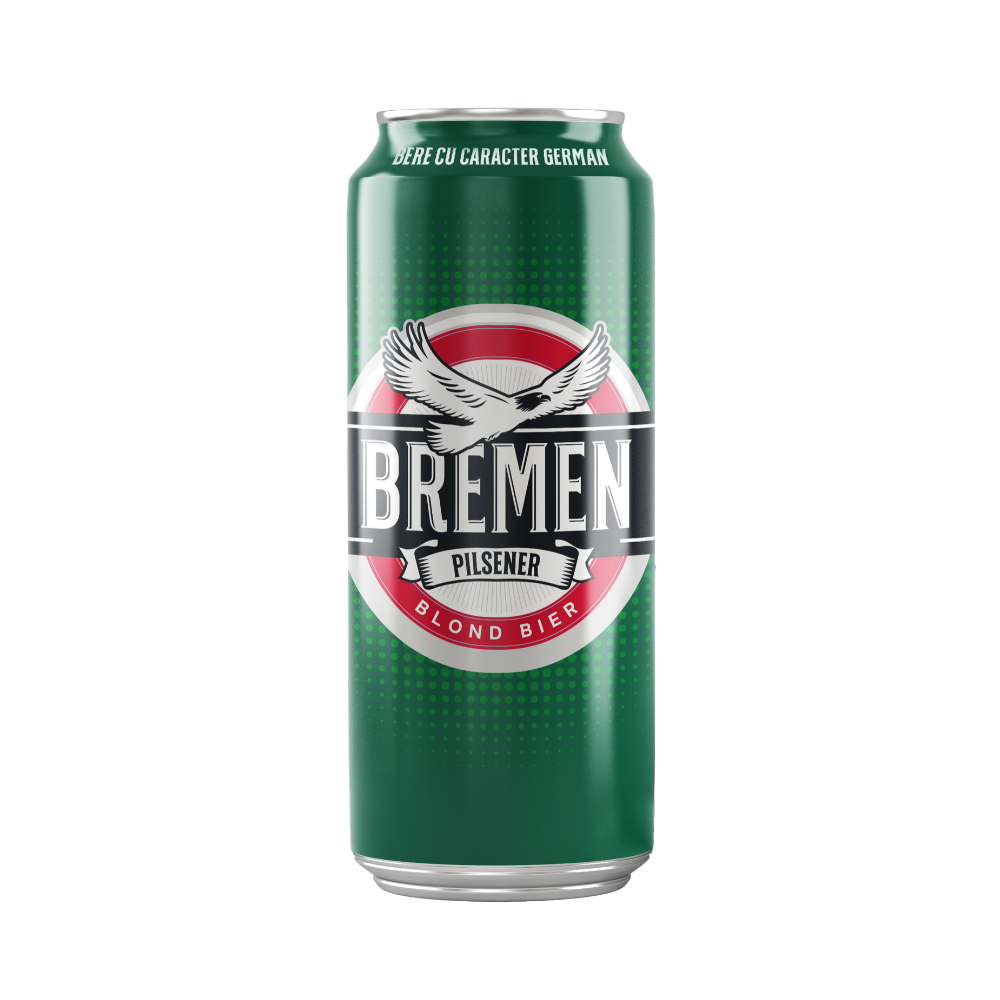Пиво Bremen Pilsener, светлое, банка, 0,5 л