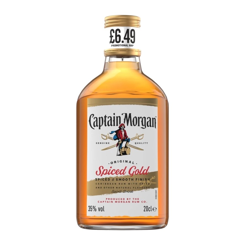 Captain Morgan Spiced Gold Rum, 0.2 L
