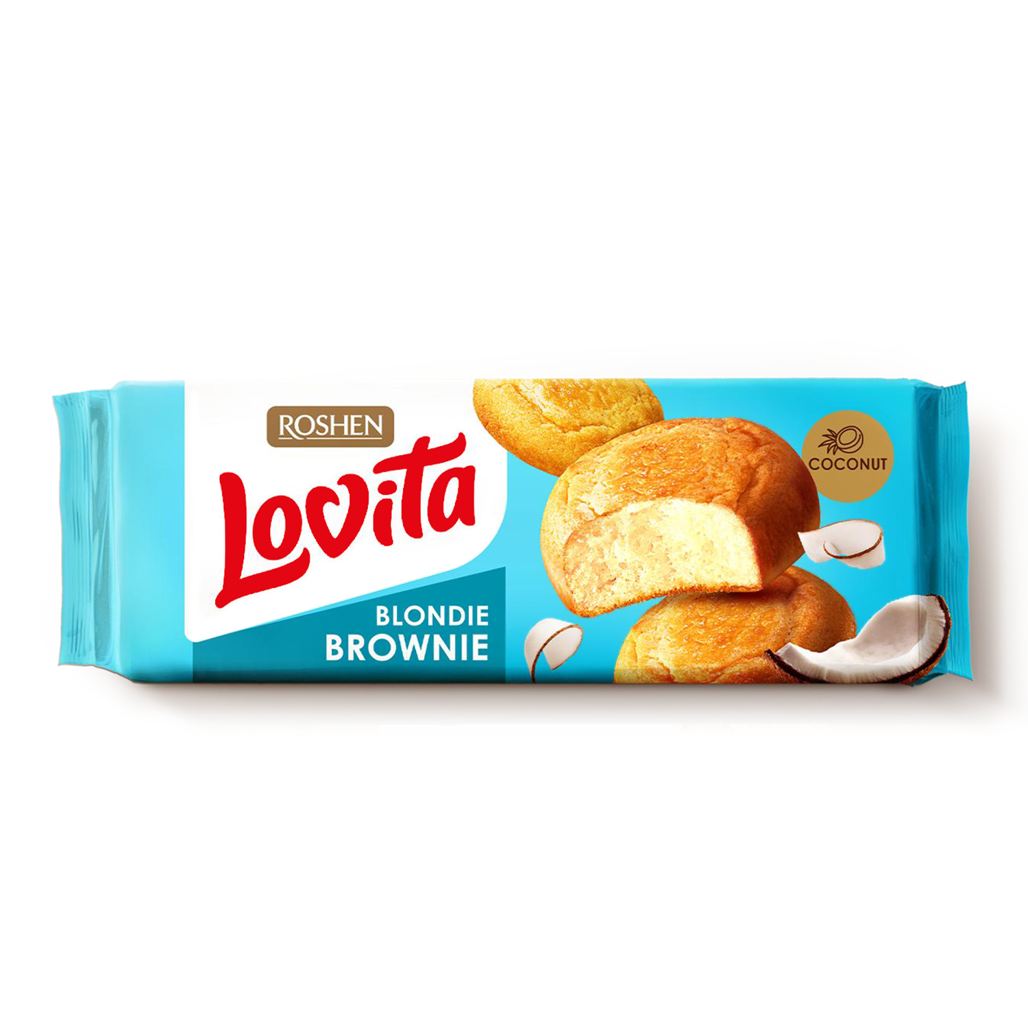 BISCUITI ROSHEN LOVITA BROWNIE BLONDIE CU COCOS 152GR