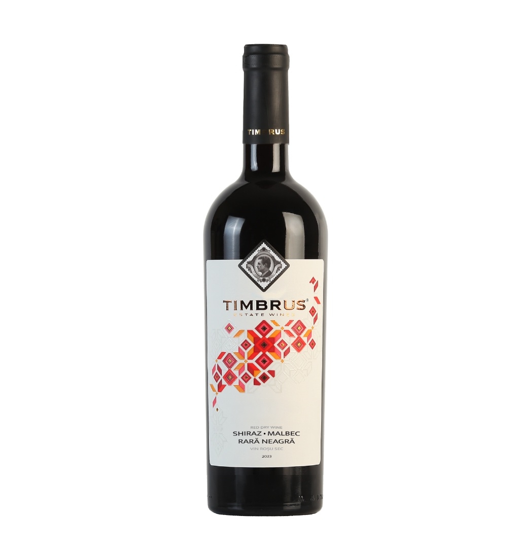 VIN TIMBRUS SHIRAZ MALBEC RARA NEAGRA ROSU SEC 0.75L
