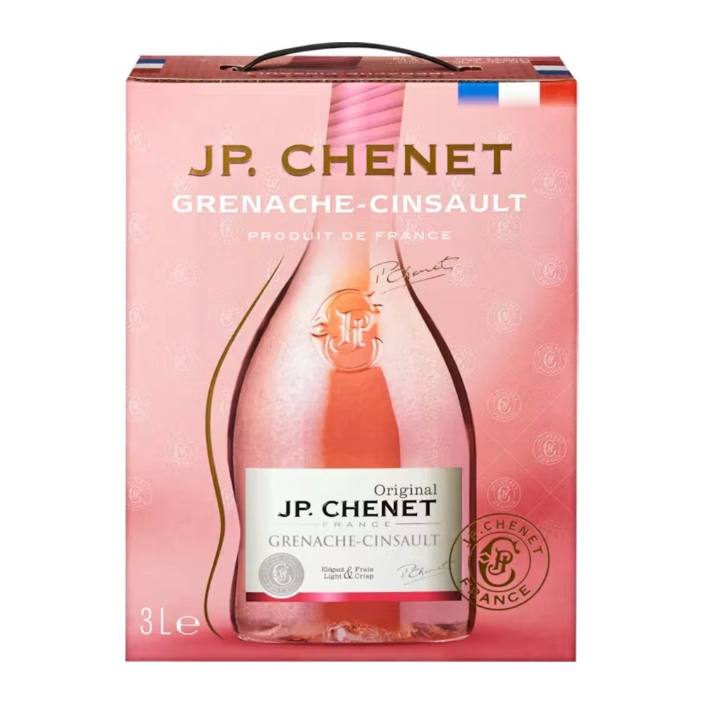 J.P. Chenet Grenache-Cinsault Dry Rosé Wine, 3 L (Bag-in-Box)