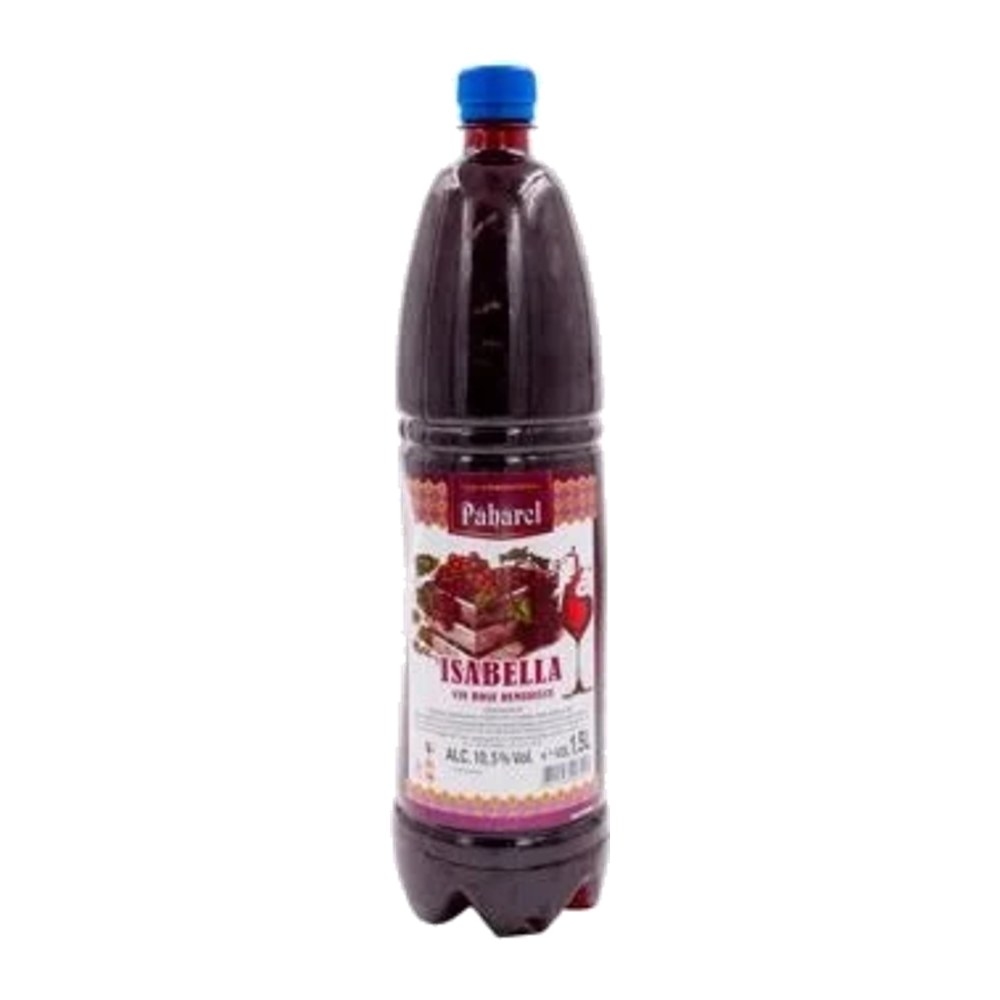 Pahărel Isabella Semi-Sweet Red Wine, PET, 1.5 L