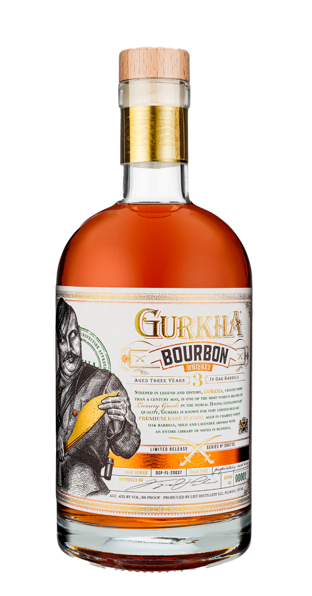WHISKY GURKHA BOURBON 3 ANI 43% 0.75L