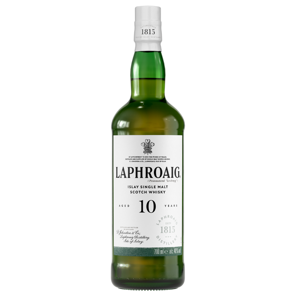 WHISKY LAPHROAIG SINGLE MALT 10 ANI ALC.40% 0.7L