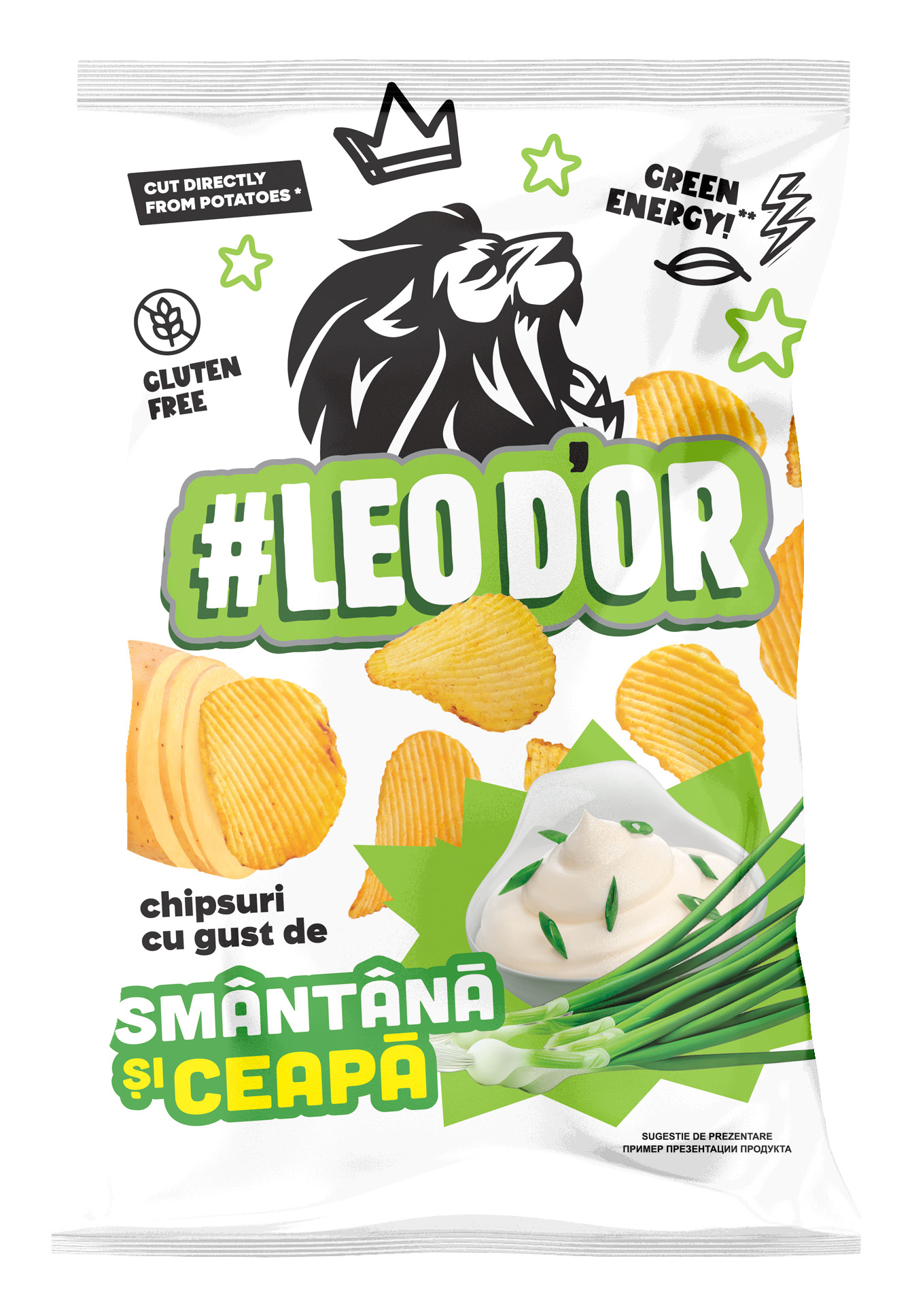CHIPSURI LEODOR CU GUST DE SMINTINA SI CEAPA 100G