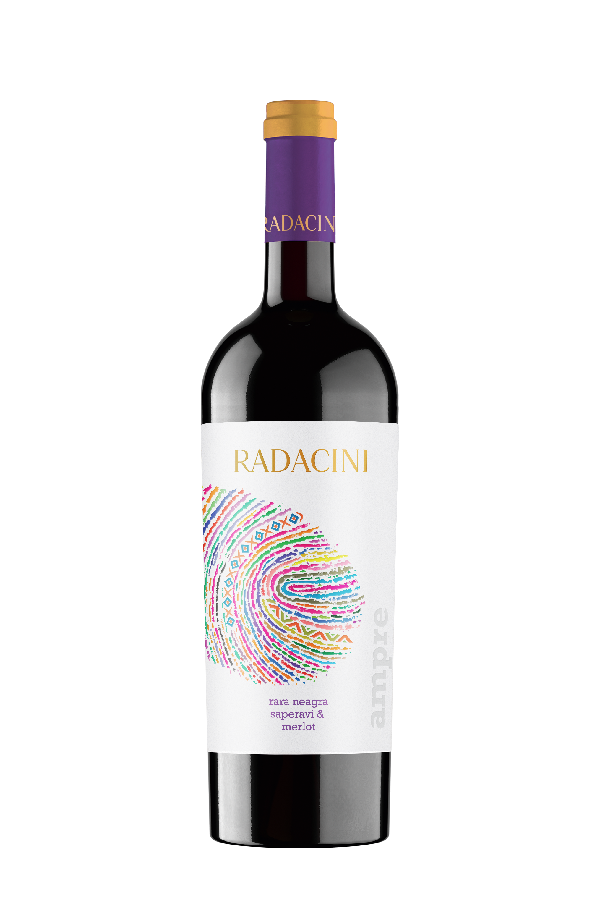 VIN RARA NEAGRA & MERLOT & SAPERAVI AMPRE ROSU SEC 0.75L