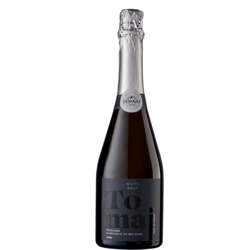 VIN SPUMANT TOMAI BLACK ALB BRUT 0.75L