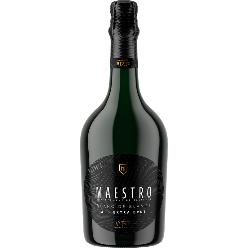 VIN SPUMANT MAESTRO BLANC DE BLANCS ALB EXTRA BRUT 0.75L