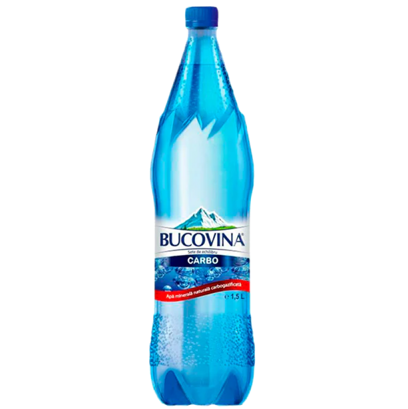 Apa minerala naturala Bucovina carbogazificata 1.5L