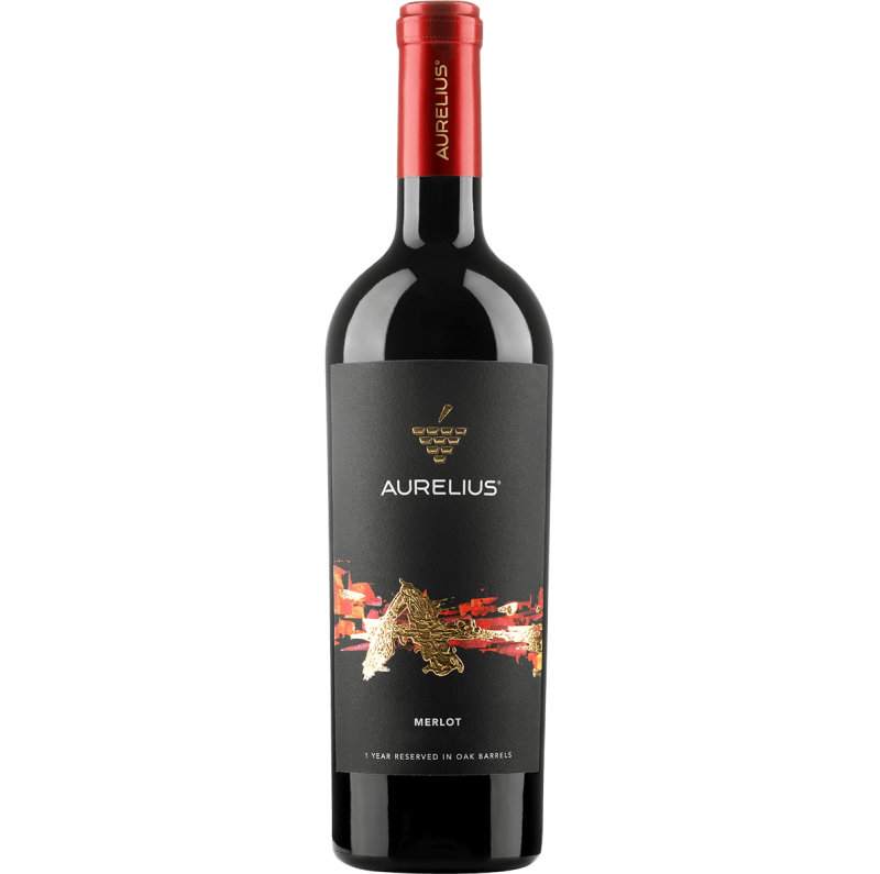 VIN SEC ROSU AURELIUS MERLOT LE 0.75L