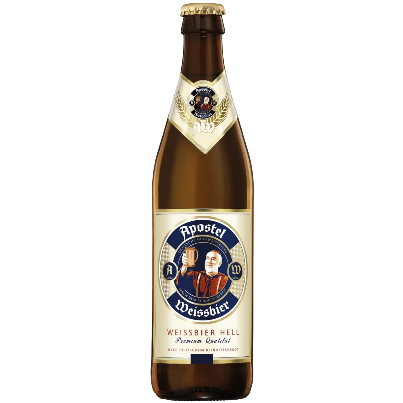 BERE BLONDA DIN GRIU APOSTEL WEISSBIER PASTERIZATA NEFILTRATA 5.3% 0.5L