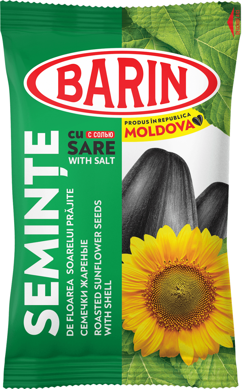 SEMINTE BARIN DE FLOAREA SOARELUI PRAJITE CU SARE 100G