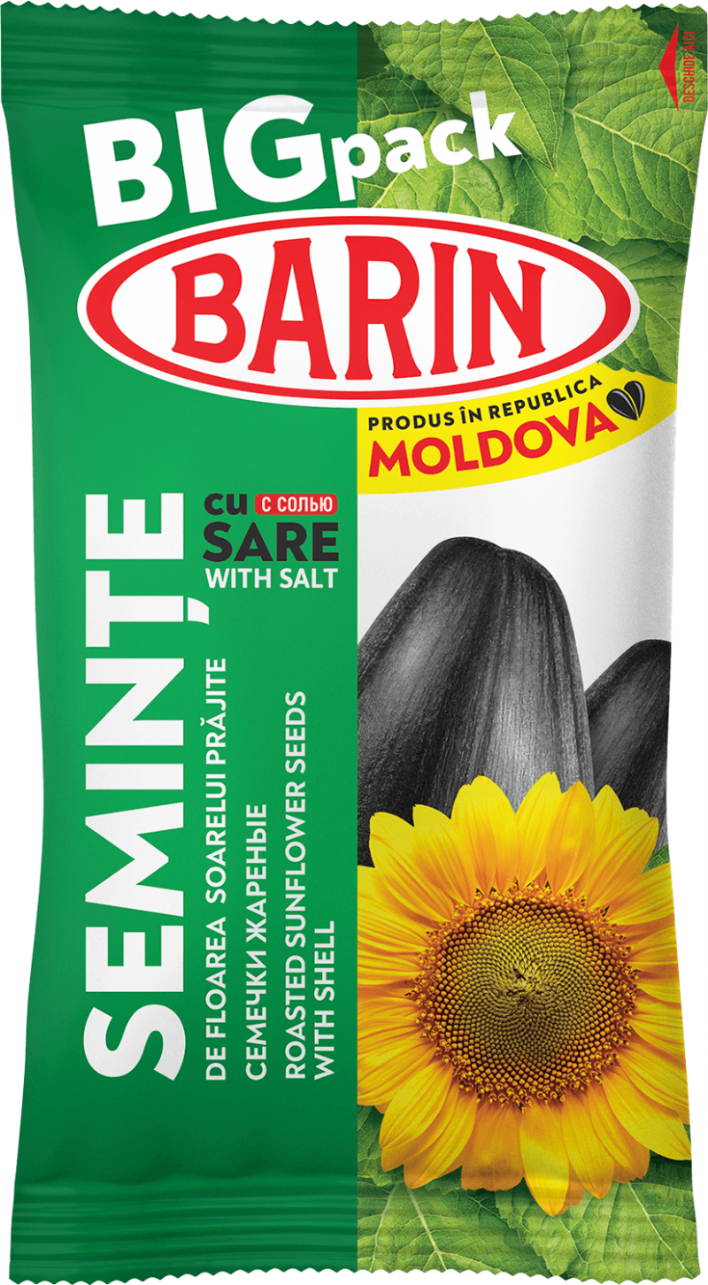 SEMINTE BARIN DE FLOAREA SOARELUI PRAJITE CU SARE 160G